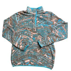 COLUMBIA SPORTSWEAR L LARGE WOMENS MENS UNISEX JACKET SWEATER HALF BUTTON USED